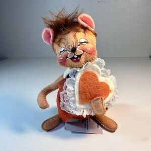 Vintage 1994 Sweetheart Annalee Doll 7 in Valentine Day Love Heart